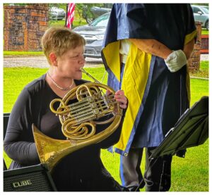Mary playing at VFW Memorial Day Ceremony on 5-26-25